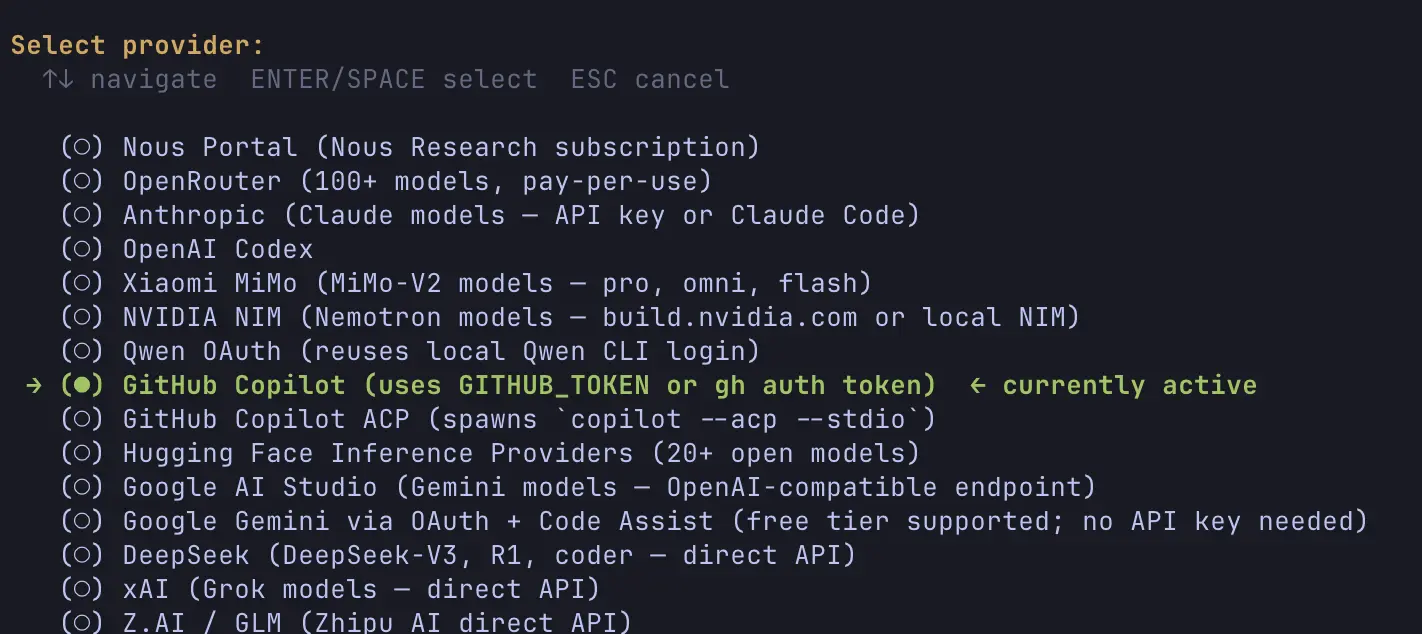Output of hermes model