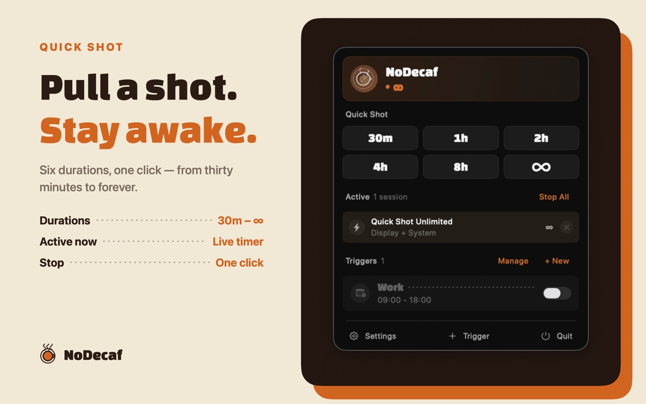 NoDecaf screenshot 2