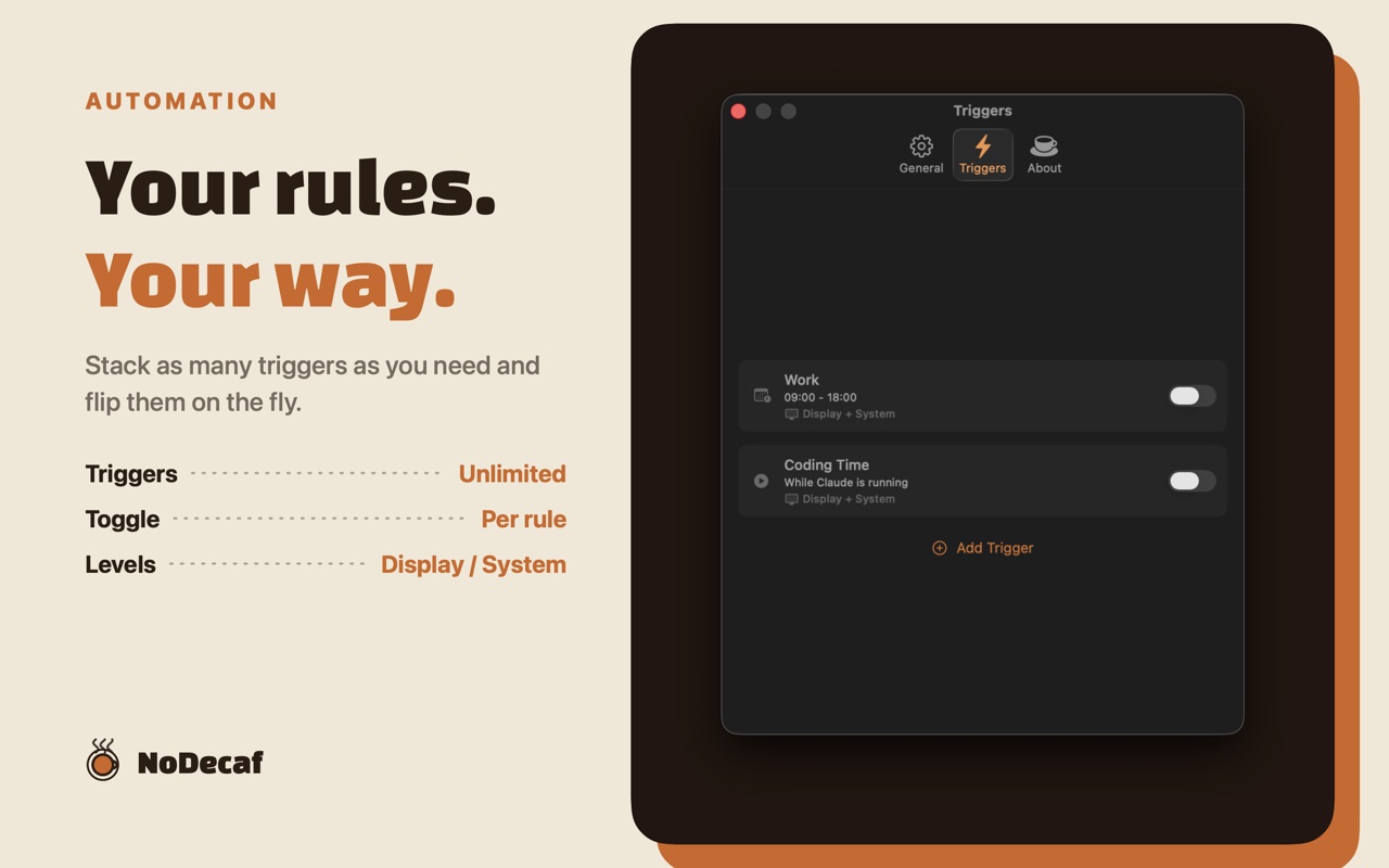 NoDecaf screenshot 4